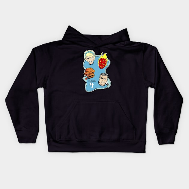 Fantastic Classic (Black Print) Kids Hoodie by Nerdology